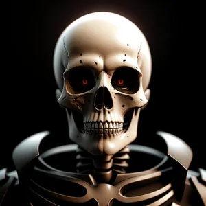 Frightening Skull Bust - Spooky Halloween Horror