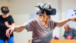 Professional Photographer Wearing Goggles and Mask in Studio