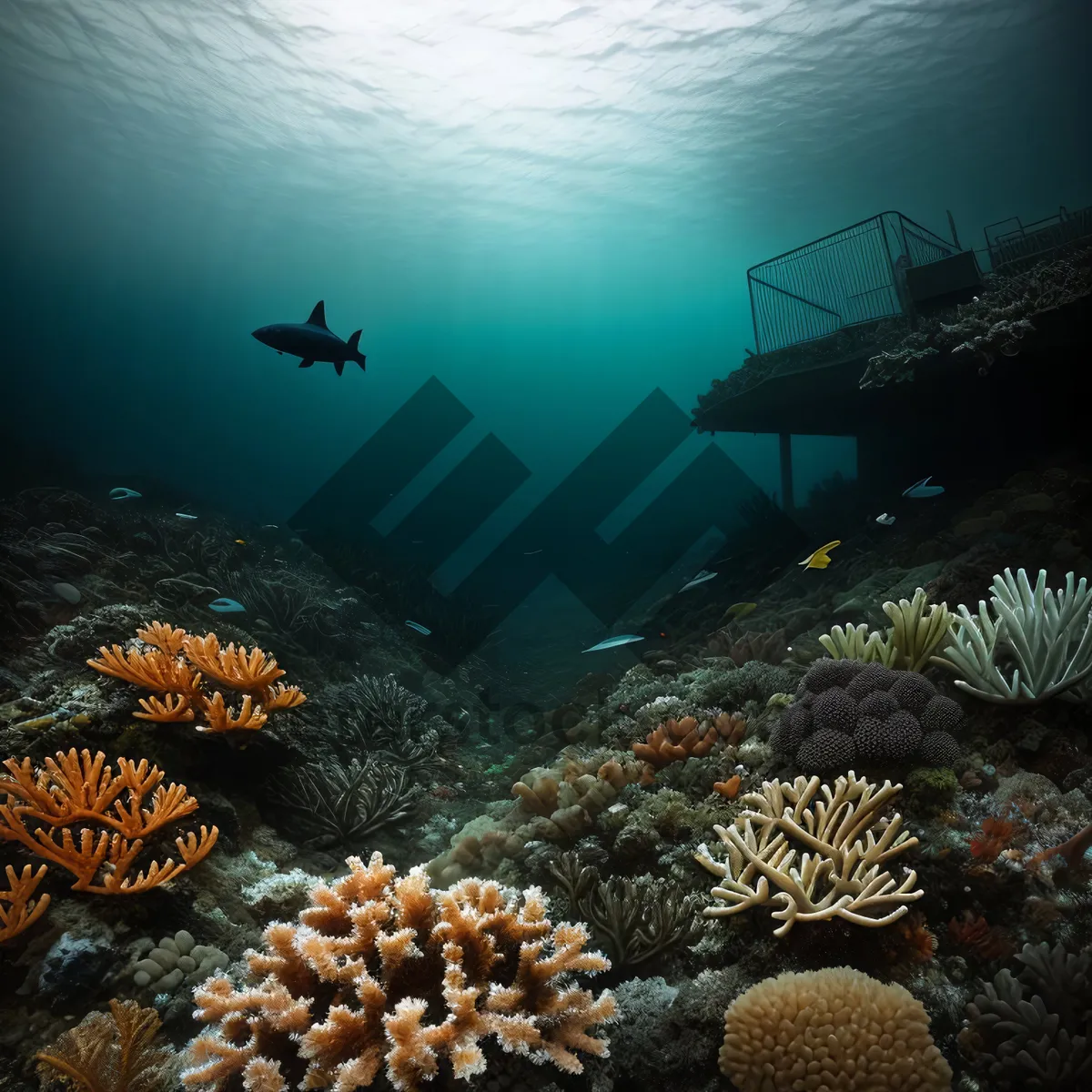 Picture of Vibrant Life beneath Tropical Coral Reef