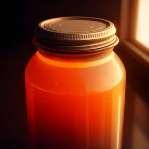 Healthy Honey in Glass Jar - Nourishing Liquid Medicine
