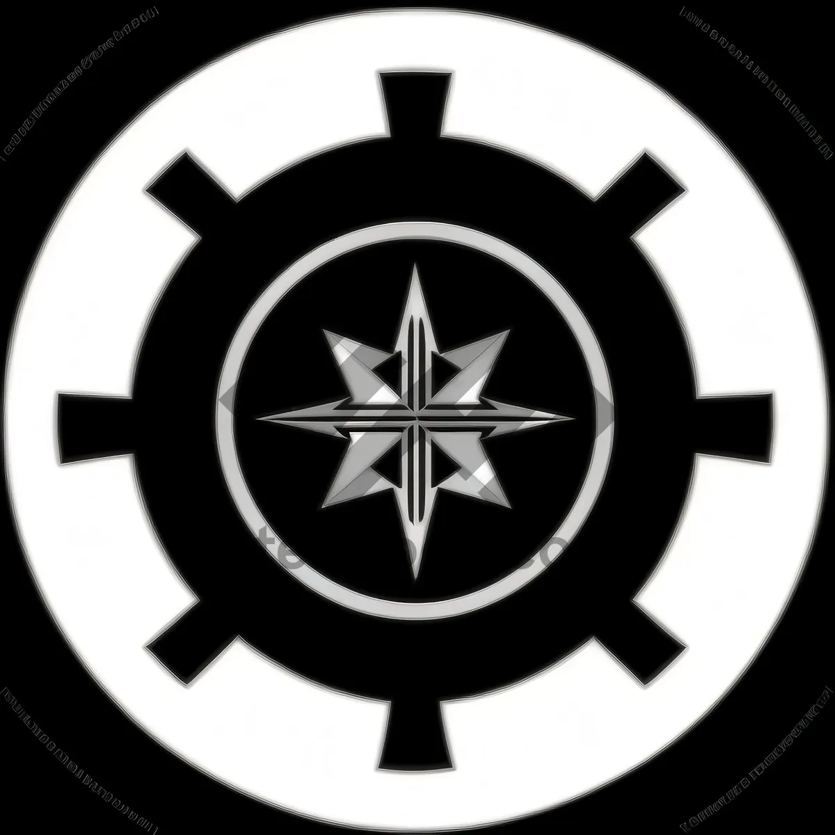 Picture of Shiny metallic police station sign icon