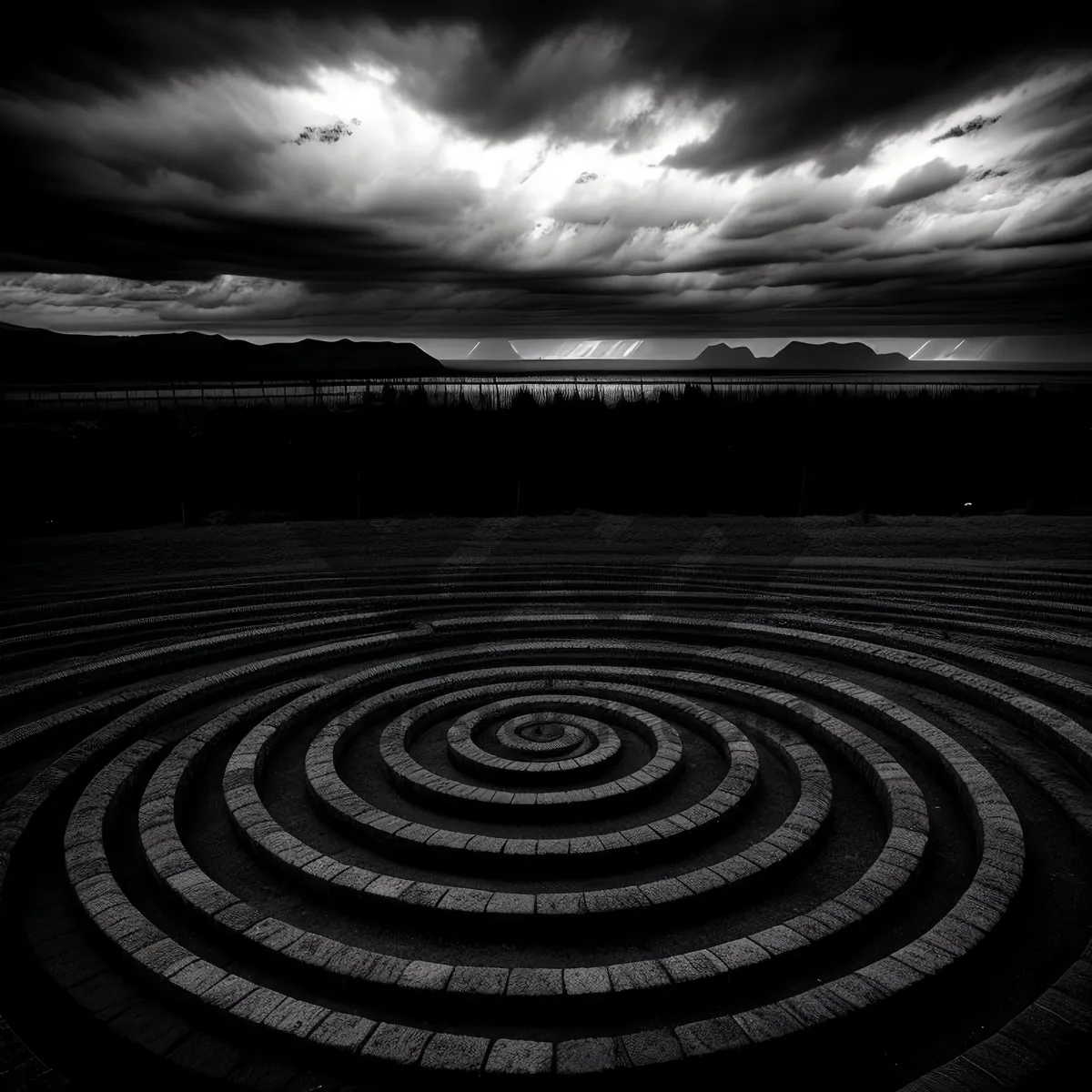 Picture of Maze of Artistic Motion: A Ripple Wave Design