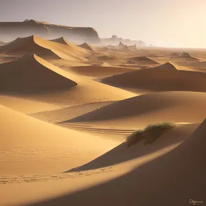 Sandy Dunes of Moroccan Desert