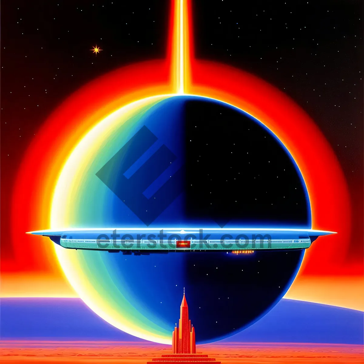Picture of Cosmic Bowl of Heavenly Light and Stars
