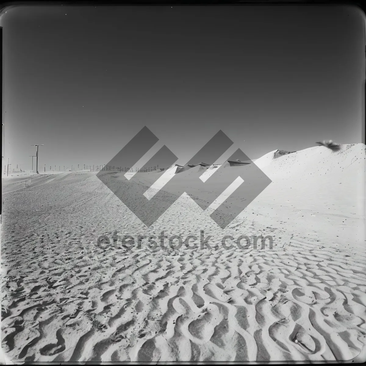 Picture of Sun-kissed Sand Dune Landscape: Adventure in the Desert
