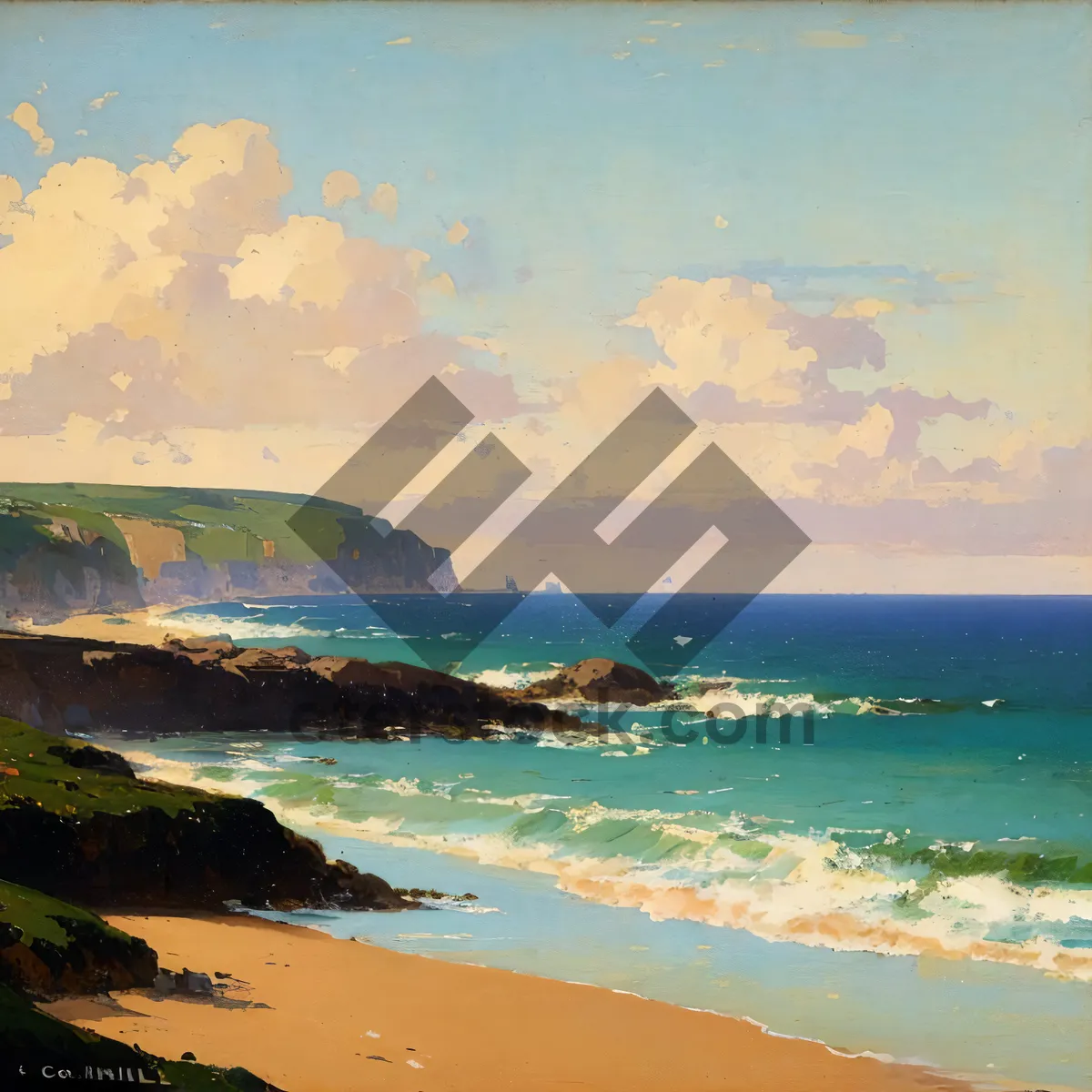 Picture of Tropical Paradise: Beachfront Bliss with Azure Waters