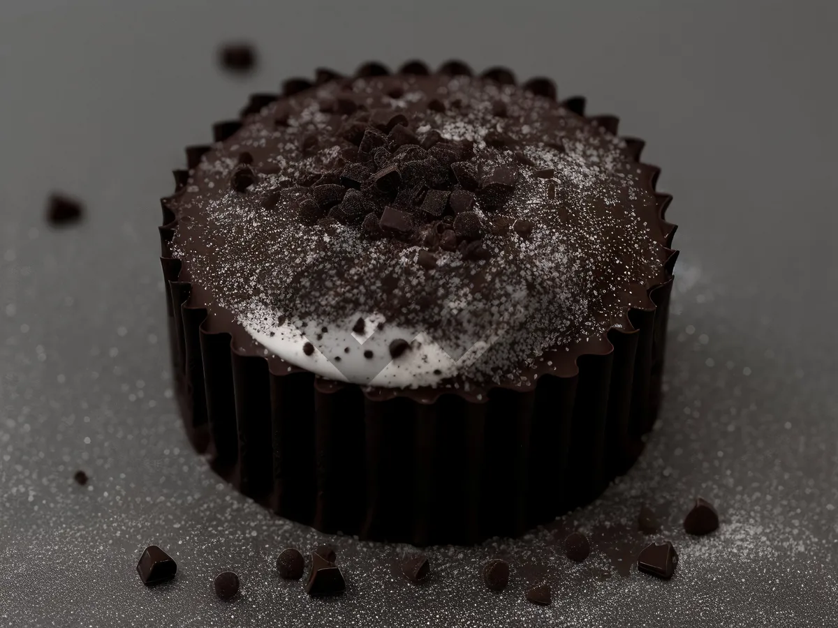 Picture of Delicious Gourmet Chocolate Cupcake with Cream Icing