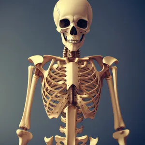 Pirate Skull Anatomy: 3D Human Skeleton X-ray