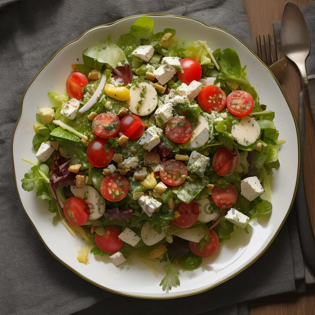 Picture of Fresh and Healthy Gourmet Vegetable Salad