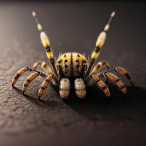 Black & Gold Garden Spider: Majestic Arachnid Basking in Garden Serenity