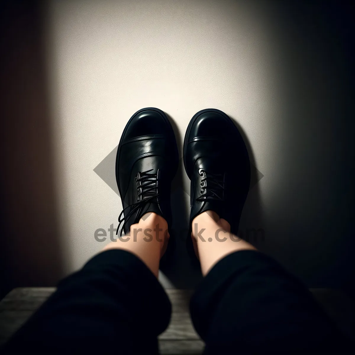 Picture of Stylish Black Loafer: Elegant Footwear for Fashionable Feet