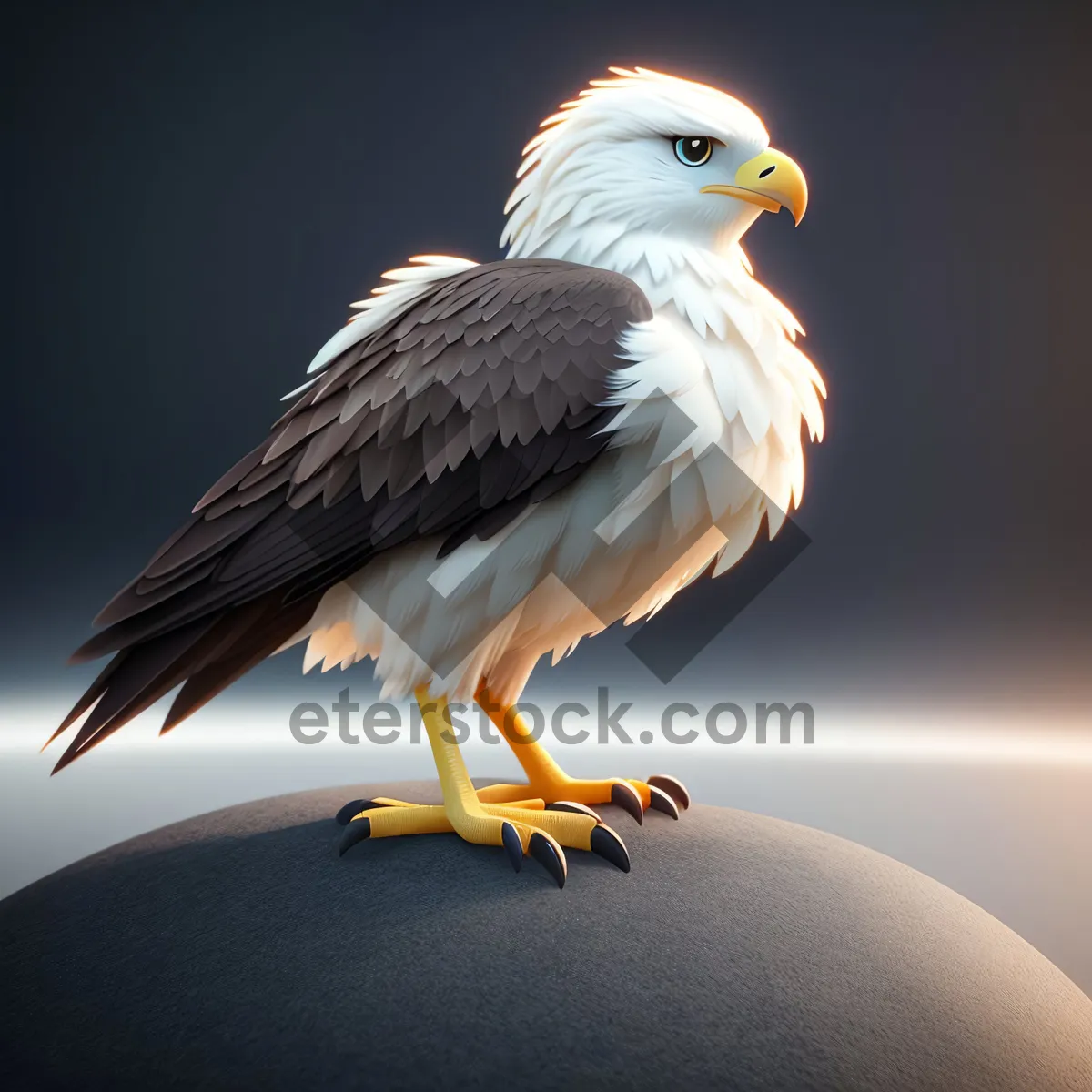 Picture of Graceful Hunter: Majestic Bald Eagle in Flight