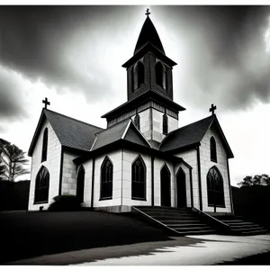 Resplendent Cathedral Towering Over Historic City