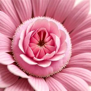 Pretty Pink Petal - Delicate Daisy Blossom in Full Bloom