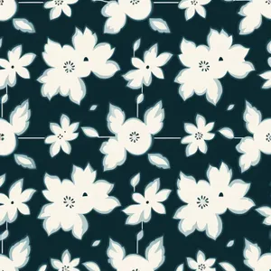 Winter Snowflake Pattern Wallpaper Decor Element Vintage Retro