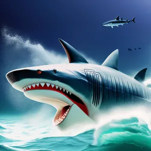 Exhilarating Marine Flight Over Tropical Shark-Infested Waters