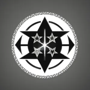 Sleek and Stylish Round Button Icon