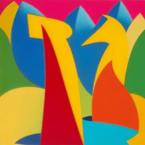 Patriotic Symbol of National Identity in Artful Flag Design