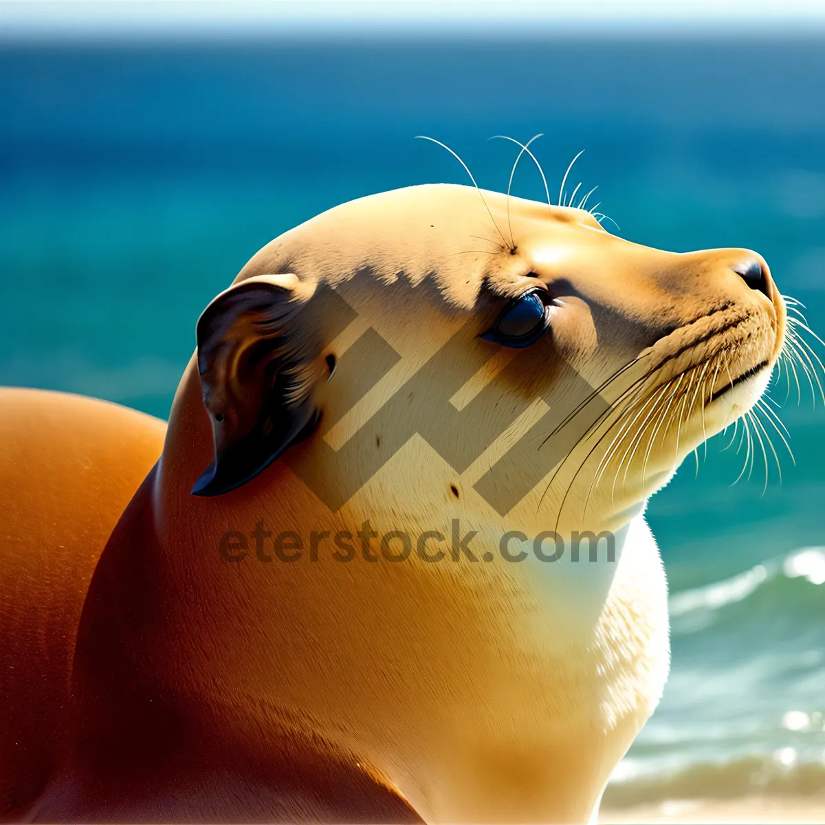 Picture of Beach Bliss: Attractive Spa Therapy with Stylish Bathing Cap