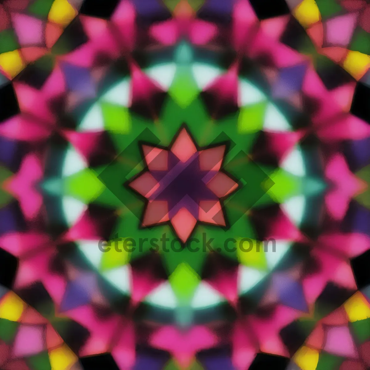 Picture of Vibrant Geometric Patterns: Artistic, Colorful Wallpaper.