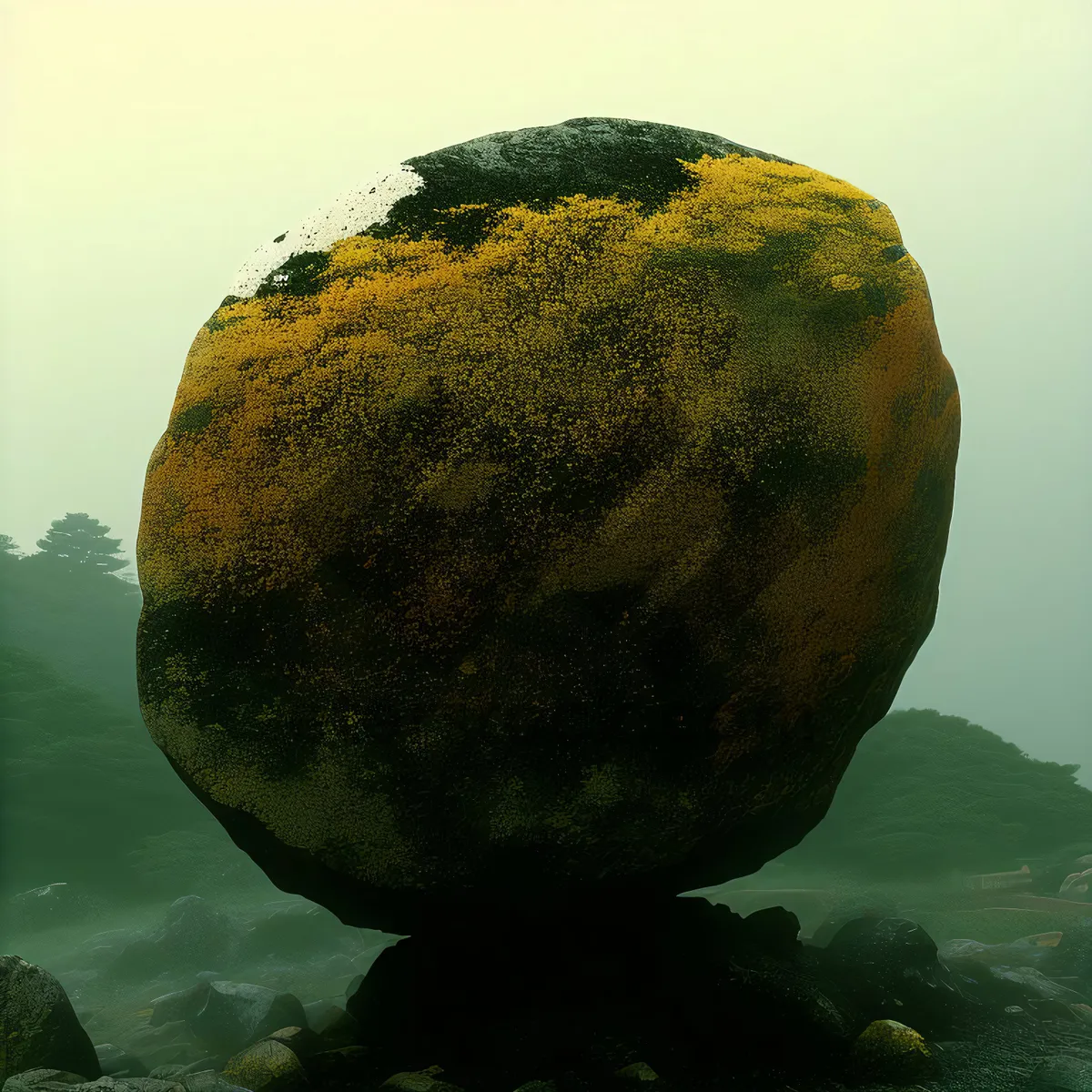 Picture of Tropical citrus fruits on a vibrant ocean reef.