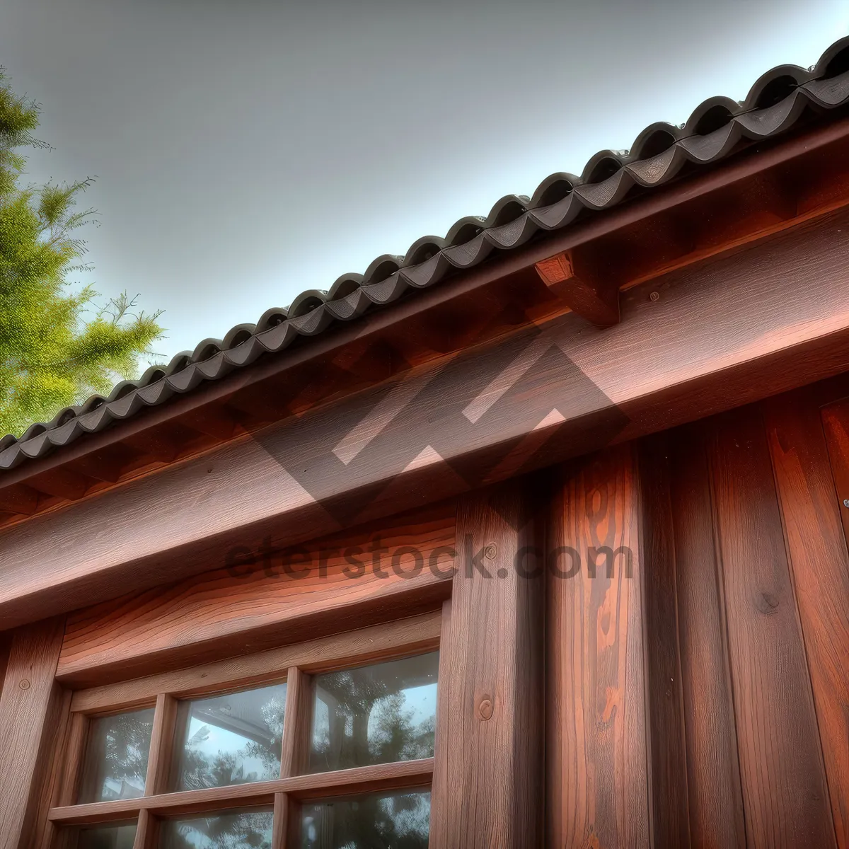 Picture of Sky-high Tile Roof atop Historic Building