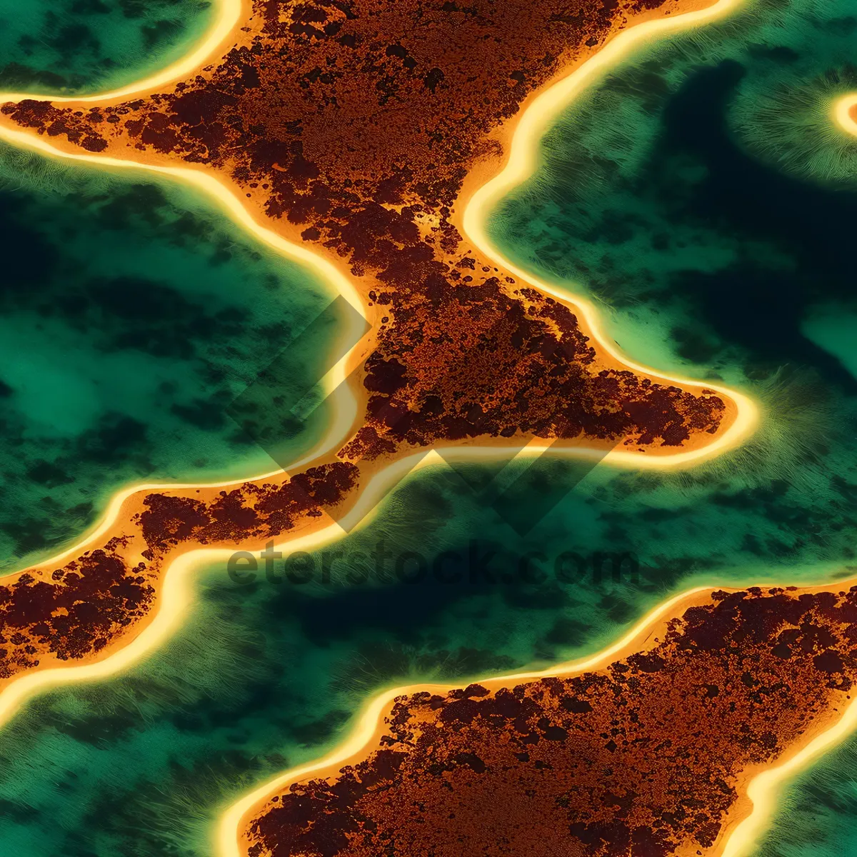 Picture of Textures of the Coral Reef: Vibrant Waves of the Ocean