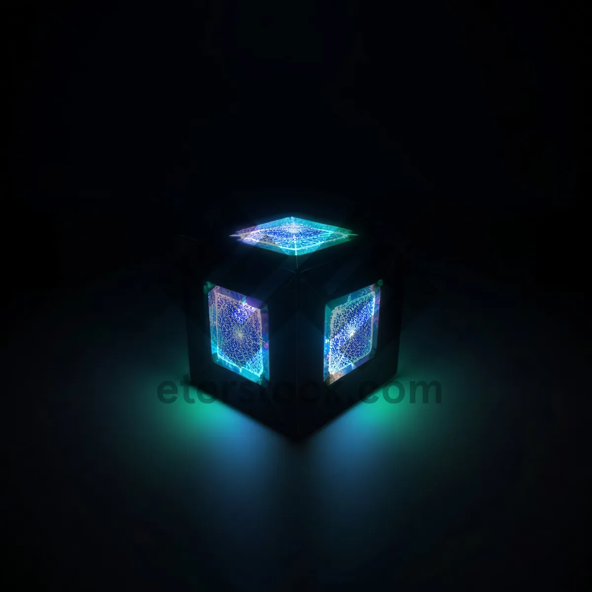 Picture of Black design icon set with bright gem lighting.
