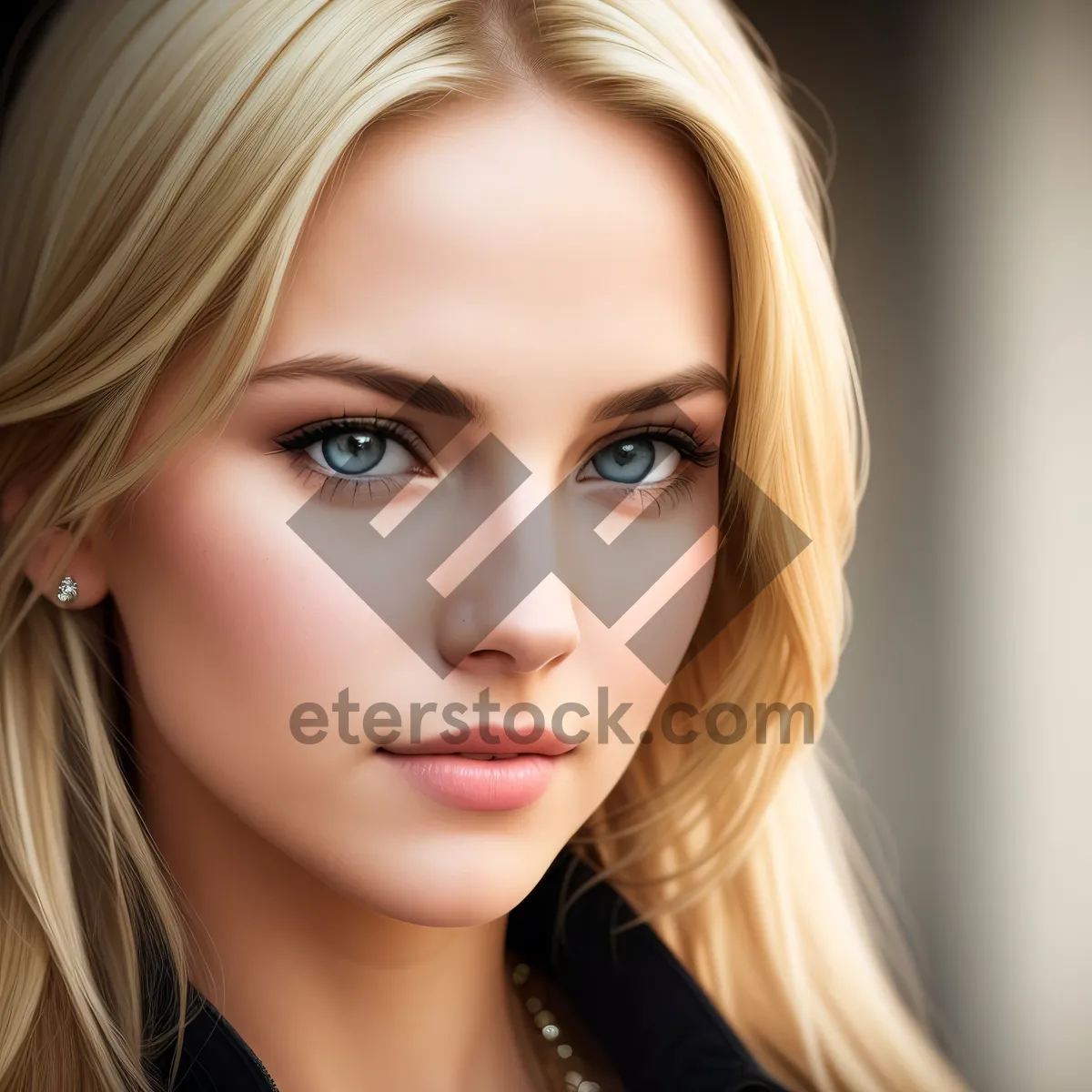 Picture of Gorgeous blond model with attractive smile