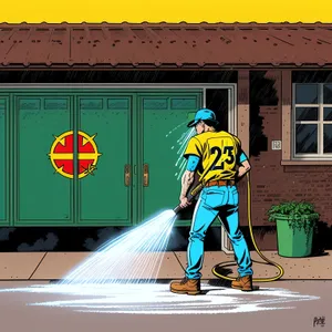 Meticulous Sporty Gentleman Cleaning