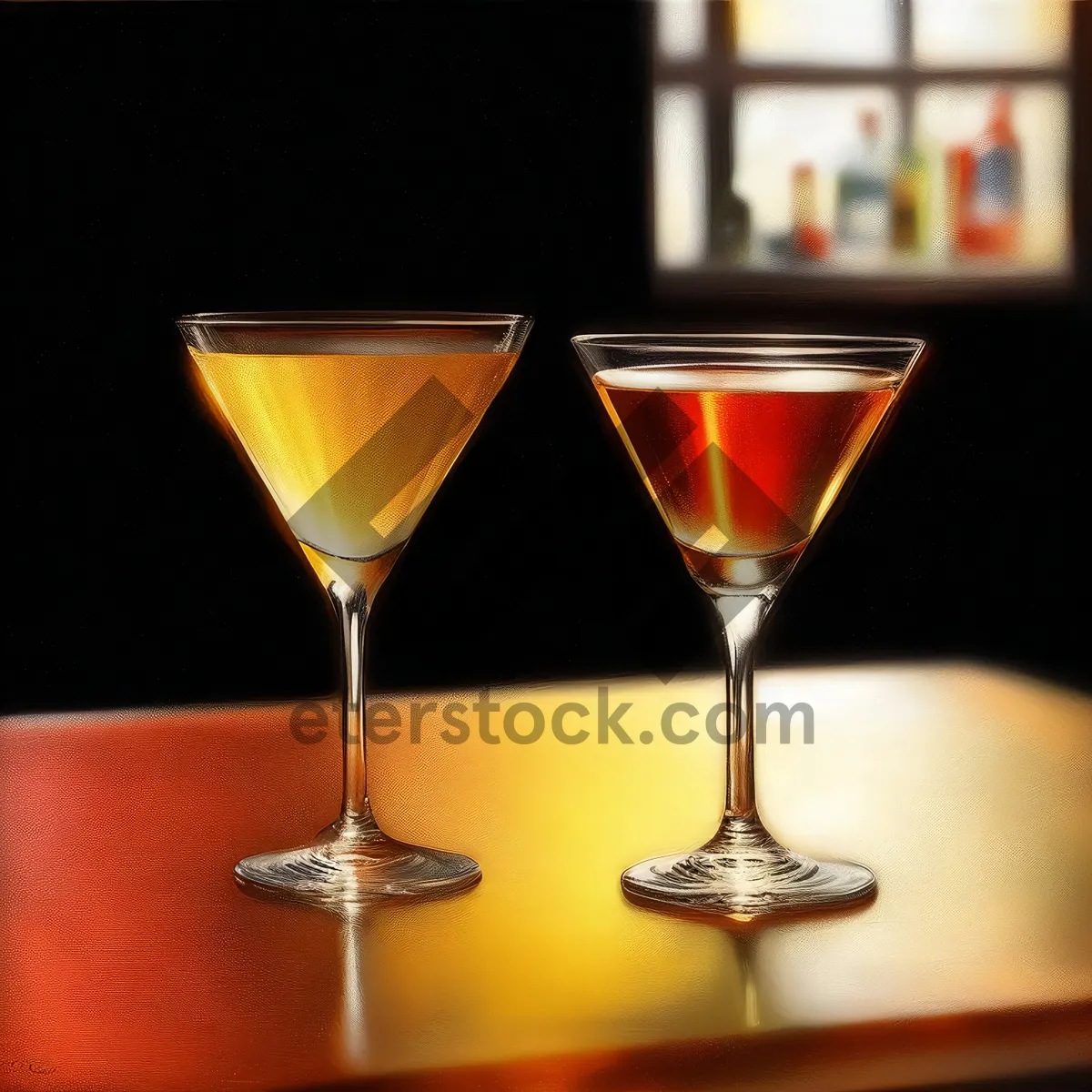 Picture of Party Cocktail in Martini Glass