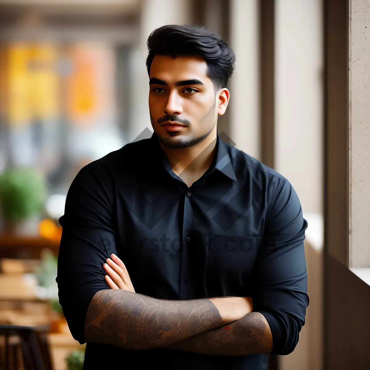 Picture of Smiling Executive in Professional Business Attire