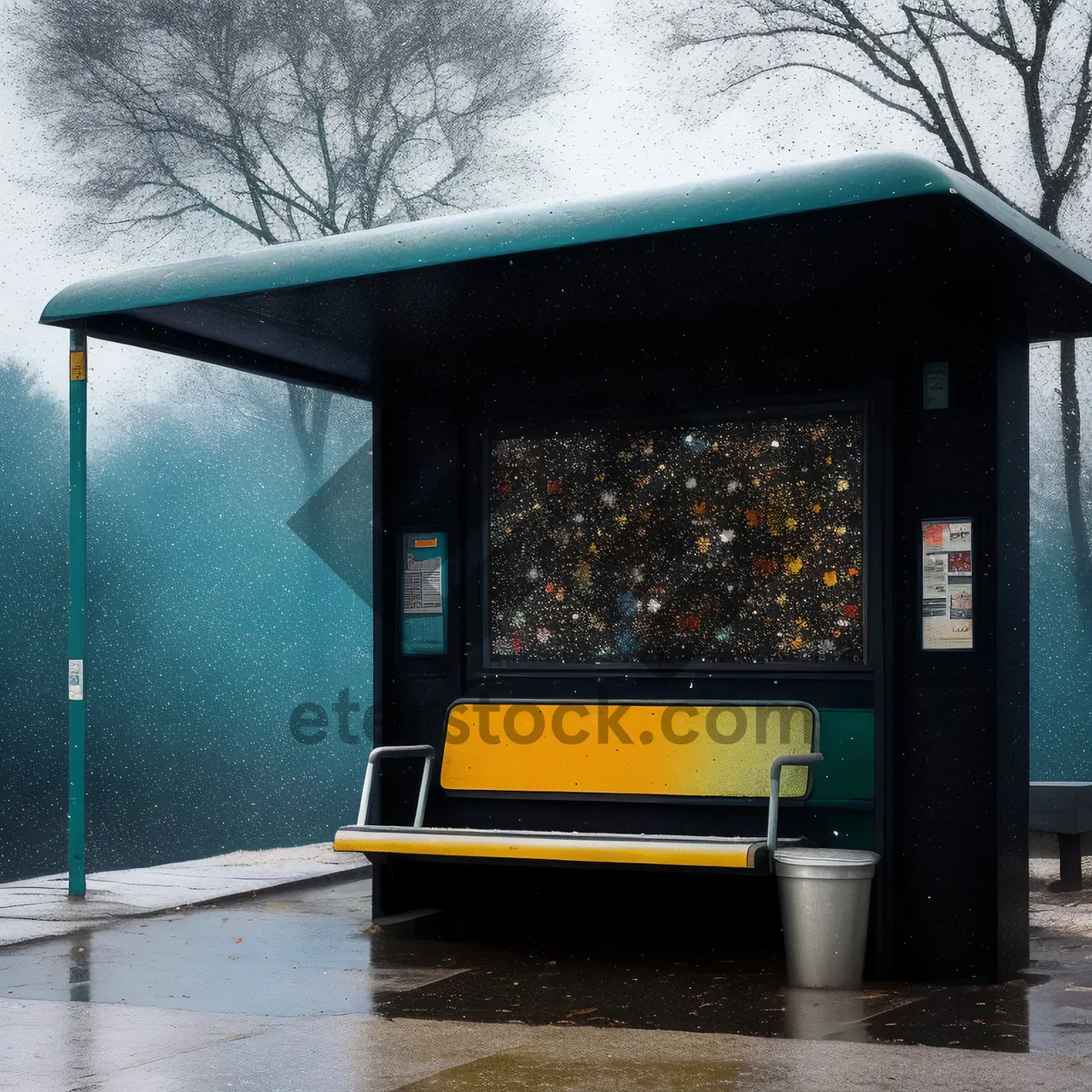 Picture of Structure with garage and pay-phone