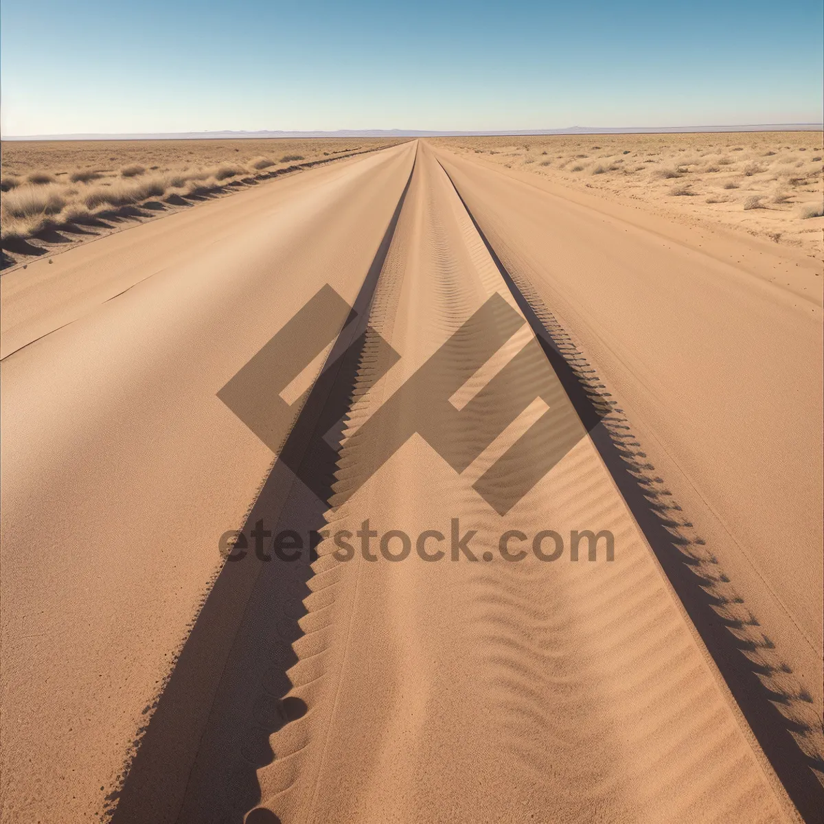 Picture of Scenic Desert Dunes Under Sun's Heat