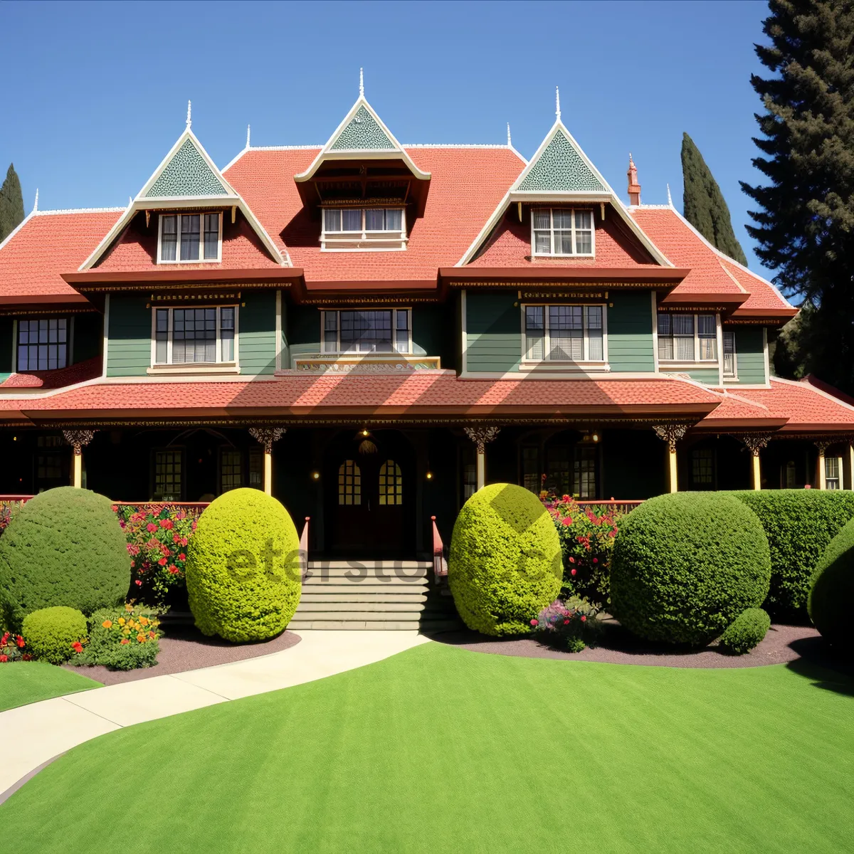 Picture of Luxury Golf Course Home with Stunning Architecture.