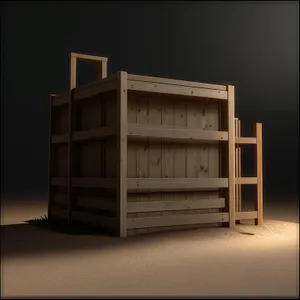 Modern Wooden Bookshelf in a Stylish Room