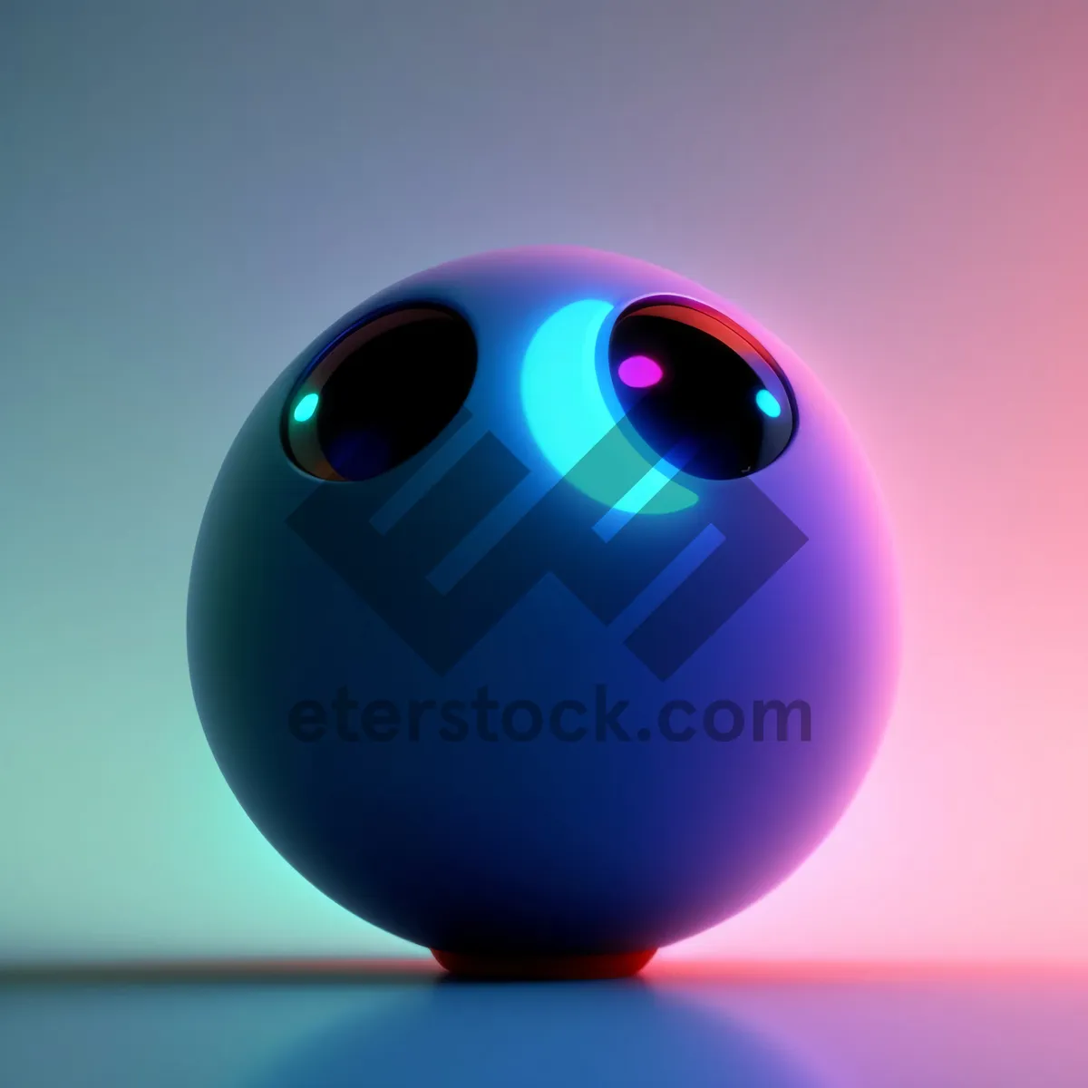 Picture of Vibrant Glowing Round Button Icon