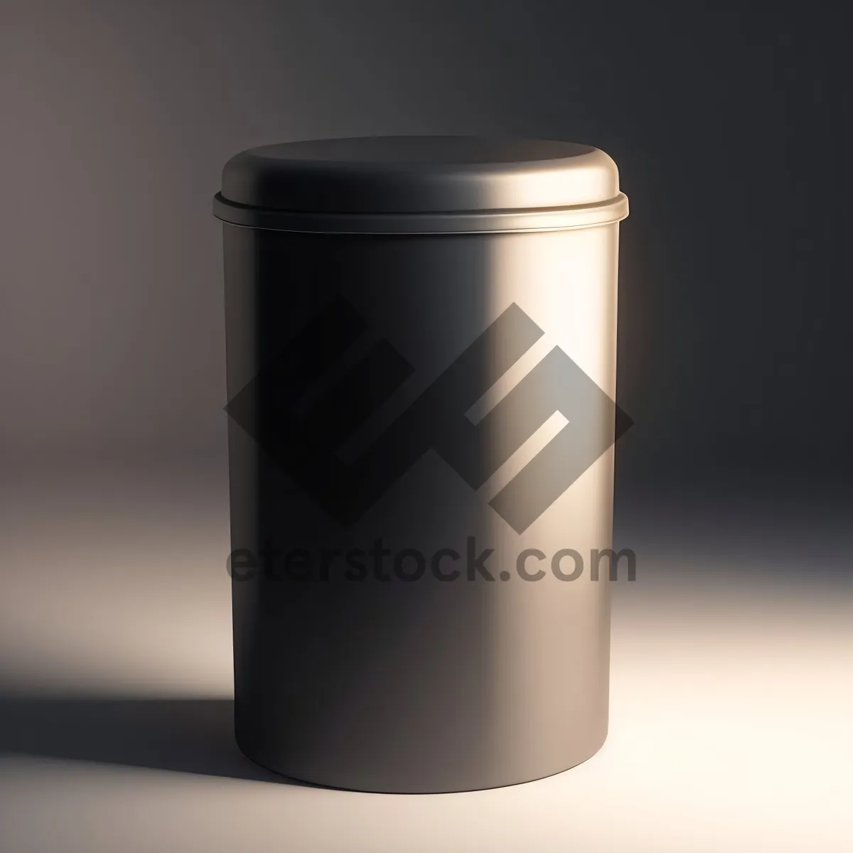 Picture of Metal Drinking Cup with Empty Container