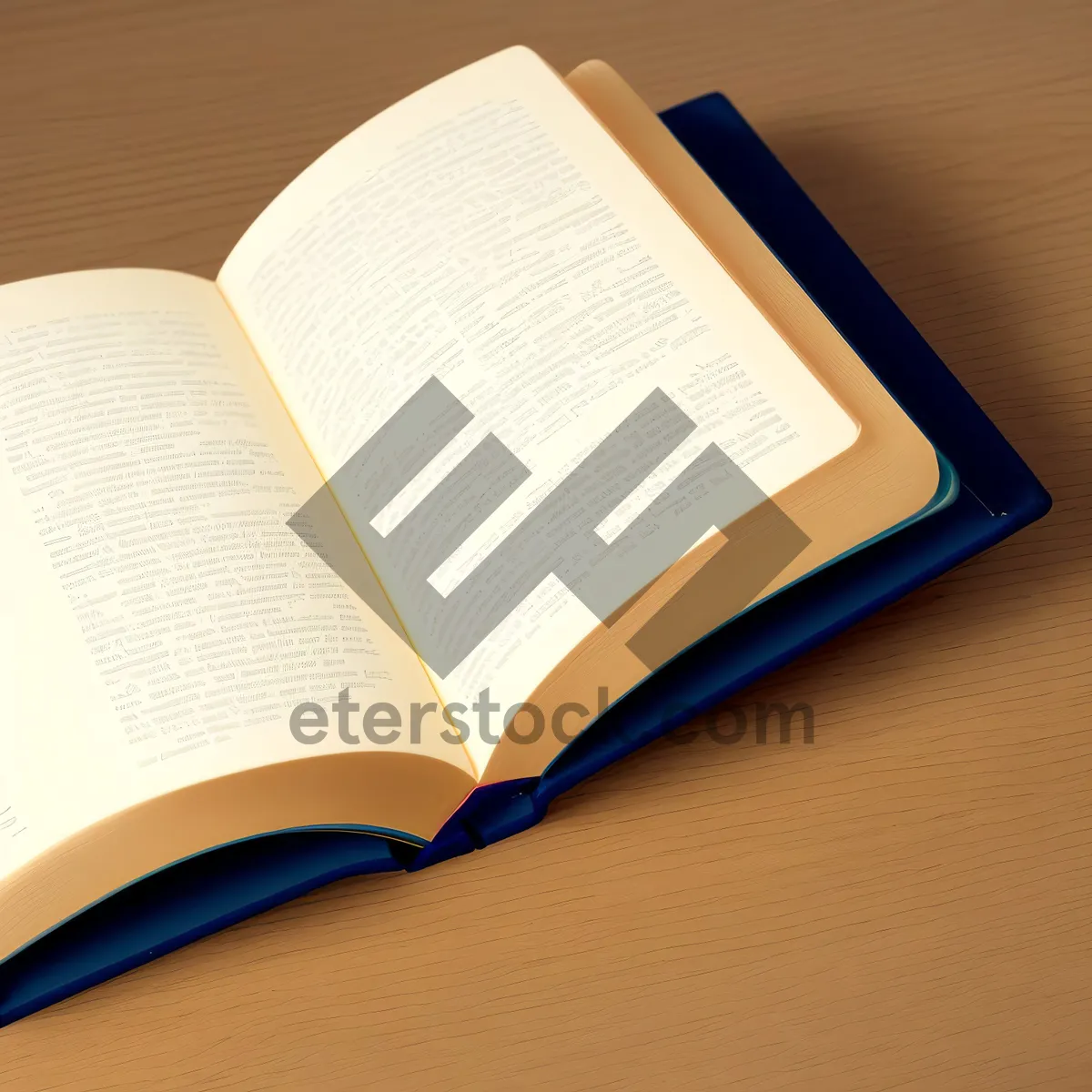 Picture of Blank Notebook with Open Pages for Writing