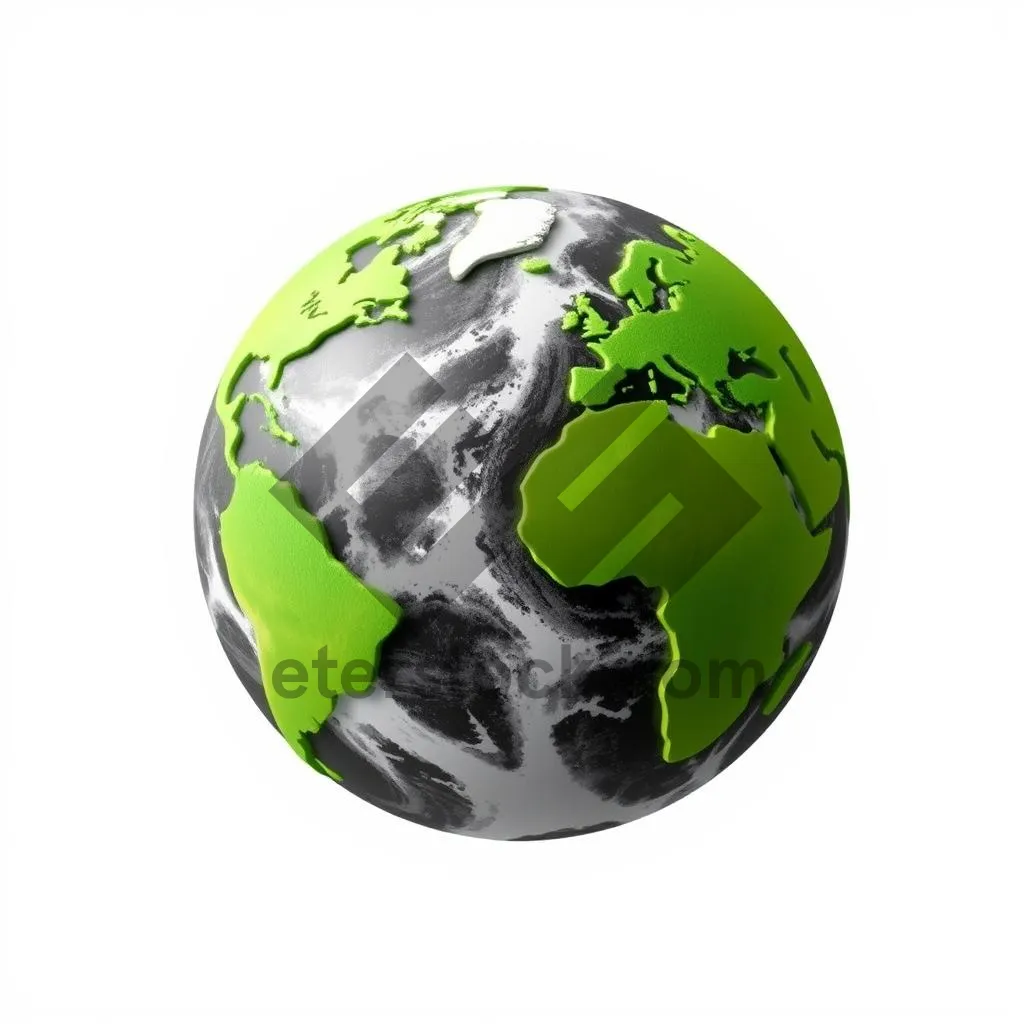 Picture of Shiny 3D Earth Globe Icon