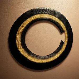 Modern Black and Silver Circle Restraint Device