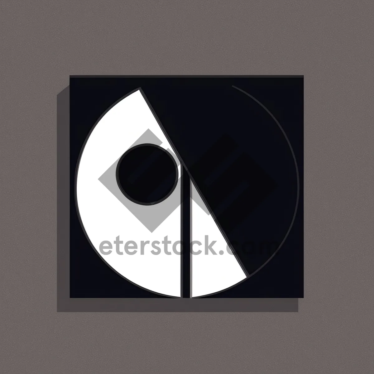 Picture of Black Magnetic Disk Symbol - Memory Device