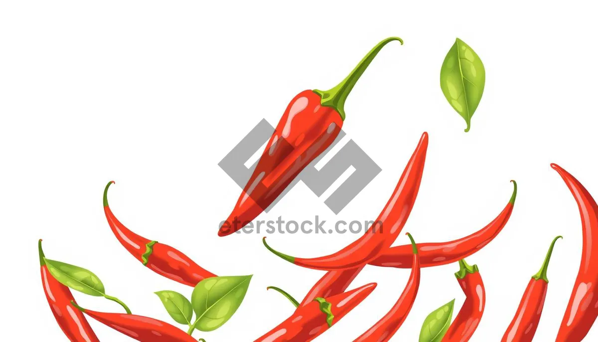 Picture of Colorful Bell Pepper and Chili Spice Display