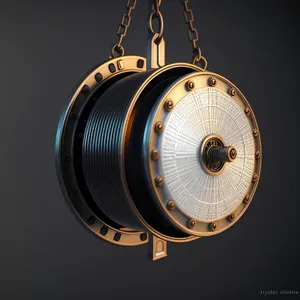Gong Percussion Instrument Device with Compass