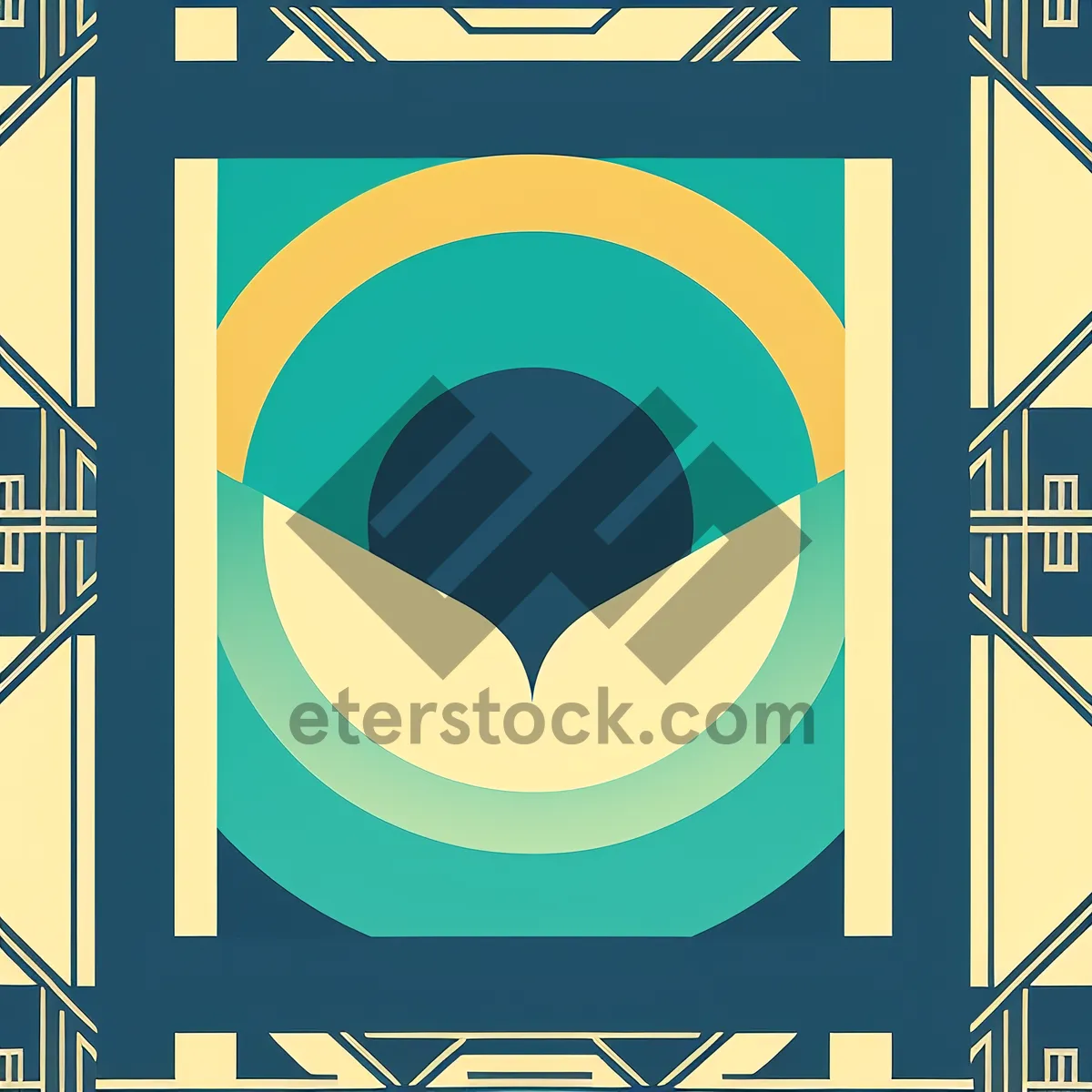 Picture of Symbolic Bank Icon - Modern Graphic Design