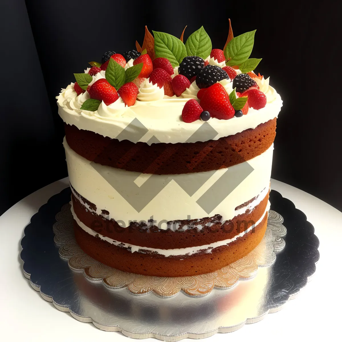 Picture of Delicious Strawberry Trifle with Chocolate Pastry