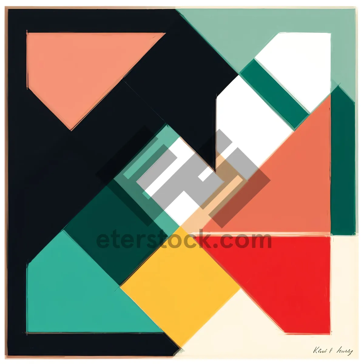 Picture of Colorful Mosaic Graphic Design with a Modern Twist