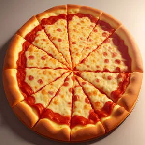 Delicious Pepperoni Pizza Slice with Mozzarella