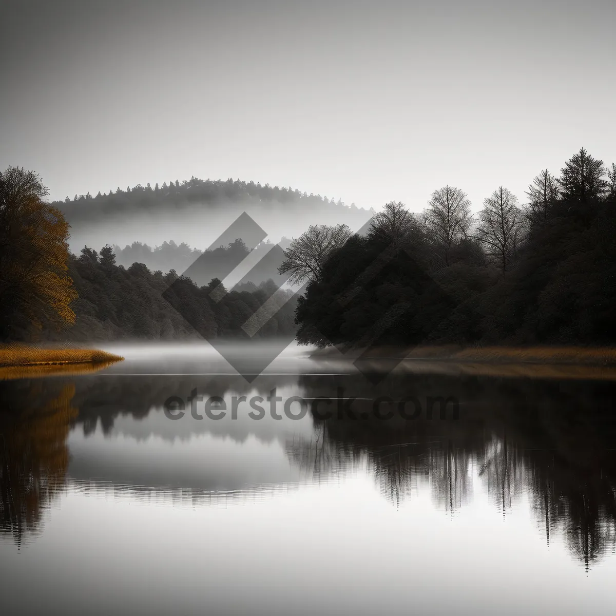 Picture of Tranquil Sunset Reflection on Lake