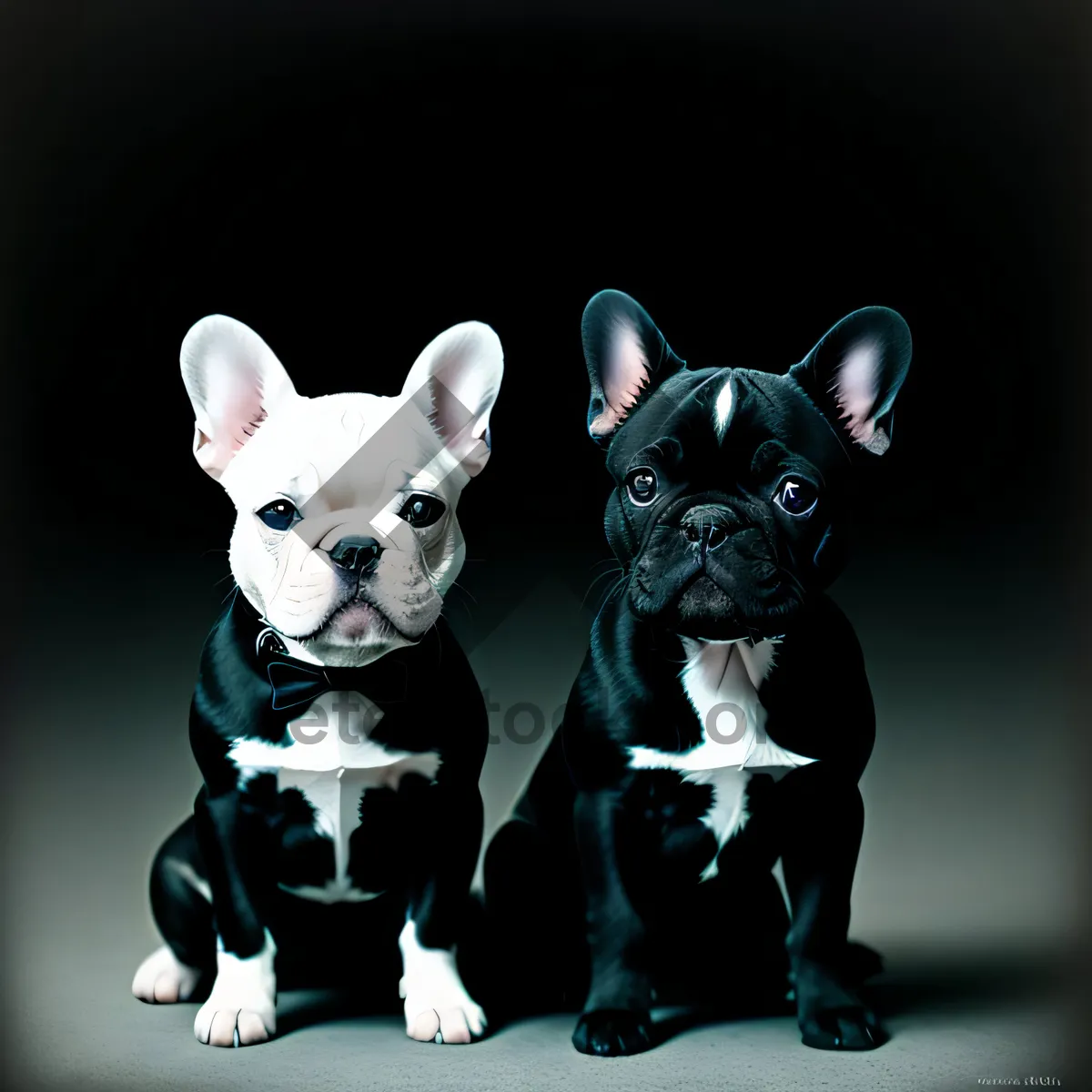Picture of Adorable Bulldog Puppy - Cute Domestic Canine Portrait